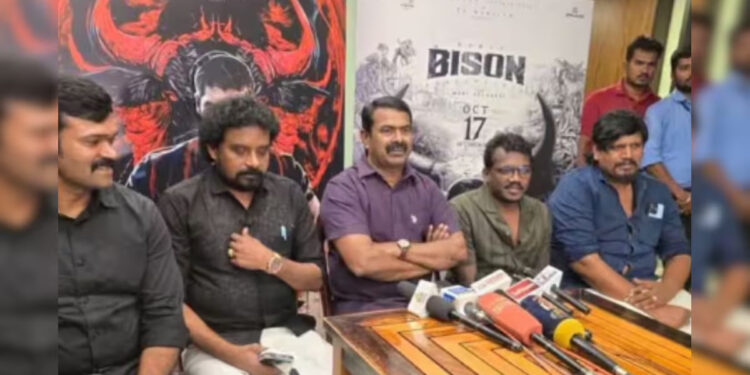 “சமூக சீர்திருத்த இயக்கங்கள் செய்ய முடியாததை மாரி செல்வராஜ் செய்துவிட்டார்” – ‘பைசன்’ படத்தை பாராட்டிய சீமான் !