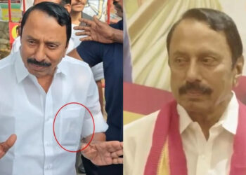 சட்டைப்பையில் ஜெயலலிதா புகைப்படம்… தவெகவில் இணைந்த செங்கோட்டையன் விஜய்க்கு வழங்கிய அன்பளிப்பு !