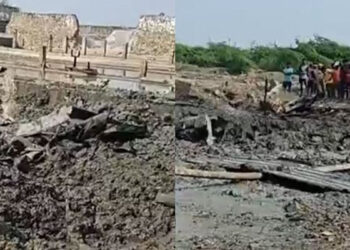 திருப்போரூர் அருகே பயிற்சி விமானம் வெடித்து சிதறி விபத்து !