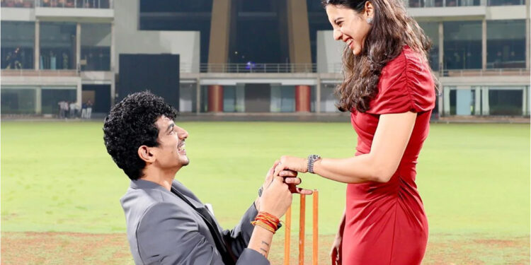 கிரிக்கெட் மைதானத்தில் வைத்து ஸ்மிருதி மந்தனாவுக்கு ப்ரொபோஸ் செய்த காதலன்.. !