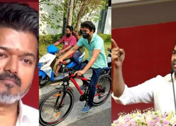 கருப்பு–சிவப்பு சைக்கிளில் வந்து ஆதரவு தந்தாரே… விஜய் மீது நன்றியுணர்வு இல்லையா ? — ஆதவ் அர்ஜூனா