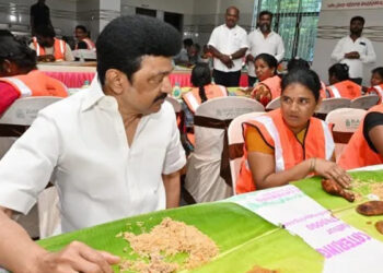 தூய்மை பணியாளர்களுக்கு 3 வேளை இலவச உணவு – முதல்வர் ஸ்டாலின் தொடங்கி வைக்கிறார்