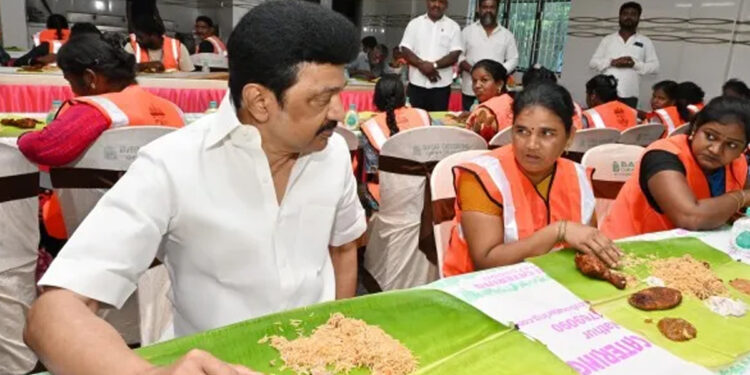 தூய்மை பணியாளர்களுக்கு 3 வேளை இலவச உணவு – முதல்வர் ஸ்டாலின் தொடங்கி வைக்கிறார்
