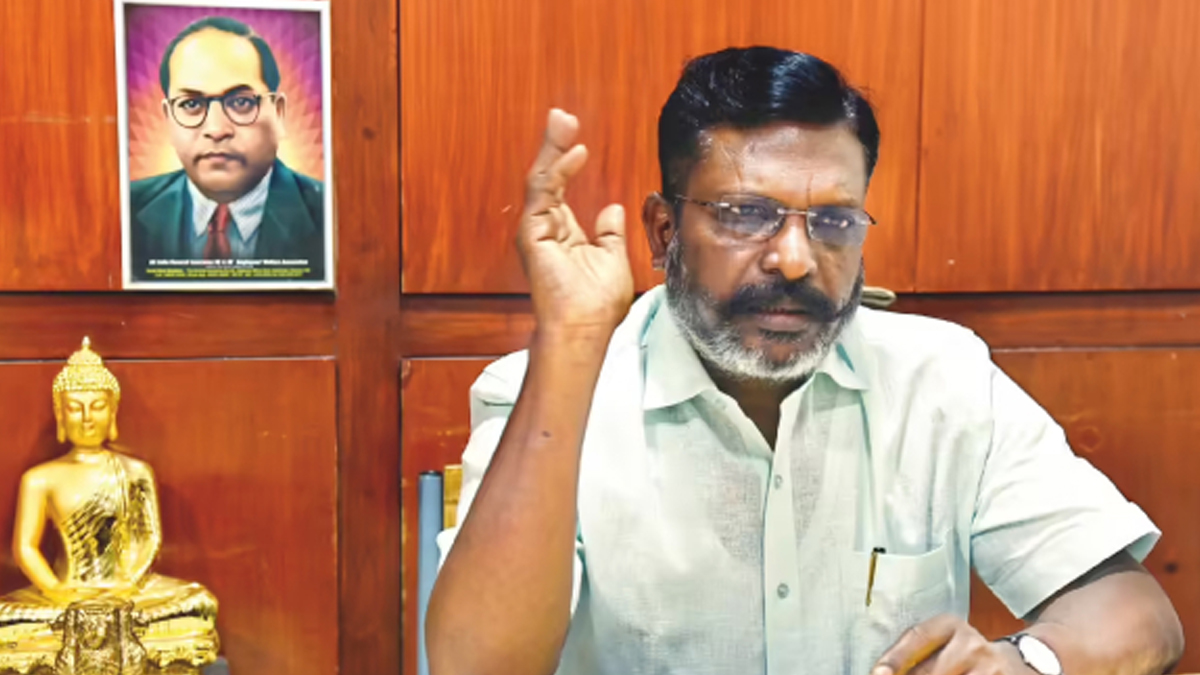 “SIR குடியுரிமையை பறிப்பதற்கான செயல்திட்டம் ; பாஜக, தேர்தல் ஆணையம் கூட்டு சதி” – திருமாவளவன்