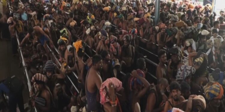 சபரிமலை கூட்ட நெரிசலை சமாளிக்க என்.டி.ஆர்.எப் குழு தயார்