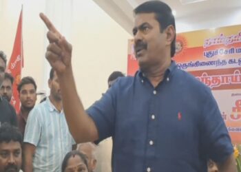 மூஞ்சியும் மொகரையும்…செய்தியாளரை கன்னாபின்னான்னு திட்டிய சீமான்