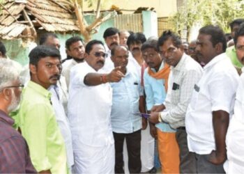 விராட்டிபத்து – நாகமலை புதுக்கோட்டை நான்கு வழிச் சாலைப் பணிகள் செல்லூர் ராஜூ எம்.எல்.ஏ நேரில் ஆய்வு