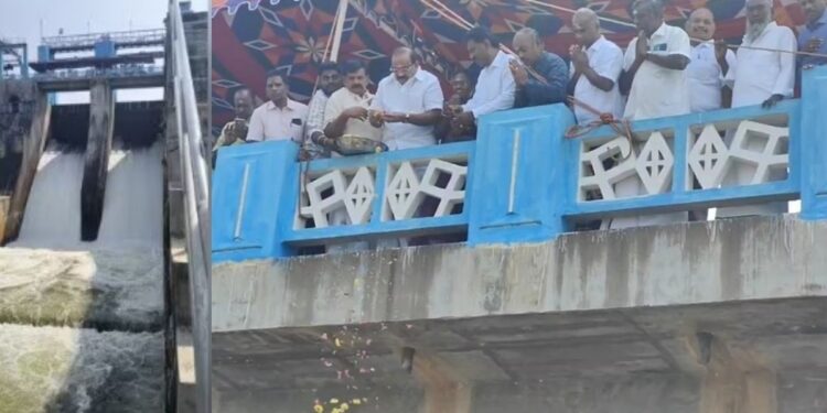 பழநி பாலாறு – பொருந்தலாறு அணையிலிருந்து பாசனத்திற்காகத் தண்ணீர் திறப்பு