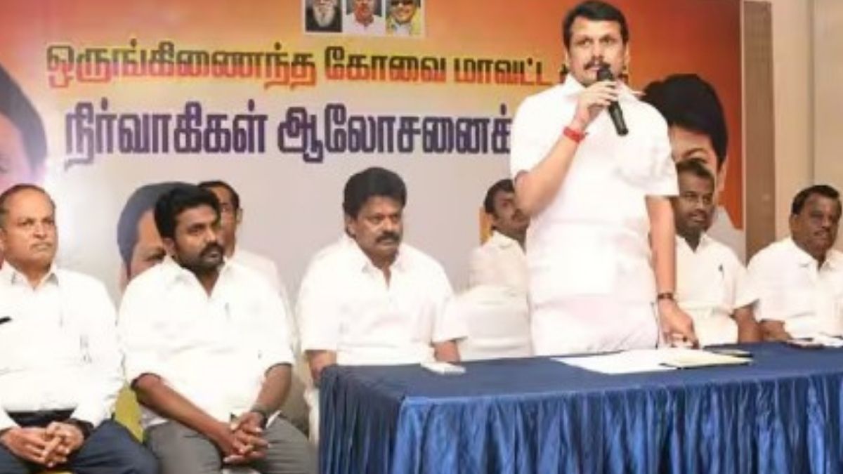 10 ஆண்டு அ.தி.மு.க., ஆட்சியில் பா.ஜ.க.,வின் கண்கள் எங்கே போயின? செந்தில் பாலாஜி கடும் தாக்கு!