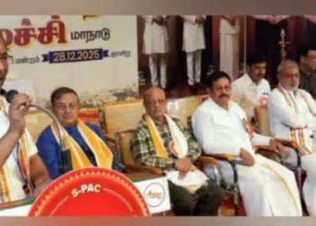 தமிழக அரசியலில் சவுராஷ்டிரா சமூகத்திற்கு உரிய பிரதிநிதித்துவம் வழங்கக் கோரிக்கை மதுரையில் திரண்ட அனைத்துக் கட்சித் தலைவர்கள்