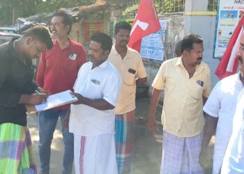 நத்தம் அரசு மருத்துவமனையின் தரத்தை உயர்த்த கோரி சிபிஎம் கையெழுத்து இயக்கம்