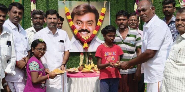 மக்களன்பு போற்றும் ‘கேப்டன்’ விஜயகாந்தின் 2-ஆம் ஆண்டு குருபூஜை