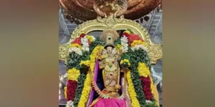 பரமக்குடி மற்றும் எமனேஸ்வரம் பெருமாள் கோயில்களில் வஜ்ர கவச அலங்காரத்தில் பெருமாள் எழுந்தருளல்