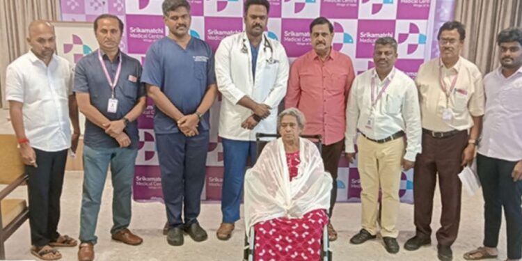 75 வயது மூதாட்டிக்கு மிகச் சிறிய ‘பேஸ்மேக்கர்’ பொருத்திய ஸ்ரீகாமாட்சி மருத்துவமனை