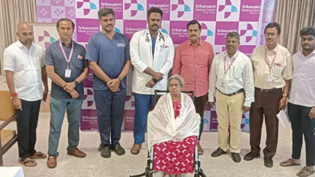 75 வயது மூதாட்டிக்கு மிகச் சிறிய ‘பேஸ்மேக்கர்’ பொருத்திய ஸ்ரீகாமாட்சி மருத்துவமனை
