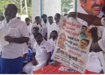 நீதிமன்றத்தை அச்சுறுத்தும் தி.மு.க., அரசு: 15 அடியில் சர்வே கல்லா? ஆர்.பி. உதயகுமார் ஆவேசம்!