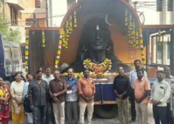 பக்திப் பரவசத்துடன் தமிழகத்தை வலம் வரும் ஆதியோகி ரதங்கள்  மதுரையை வந்தடைந்தது ரத யாத்திரை