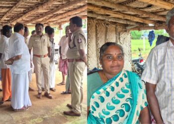 ஒட்டன்சத்திரம் அருகே நடுரோட்டில் கட்டிப் போட்டு ₹9 லட்சம் நகை கொள்ளை