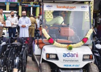 நாகூர் சுற்றுலாப் பயணிகளுக்கு அதானி அறக்கட்டளையின் உதவி