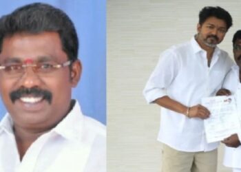 மகளிரணி நிர்வாகி வீட்டில் நள்ளிரவு பரபரப்பு மாவட்டச் செயலாளர் பதவியைப் பறித்தார் விஜய்!