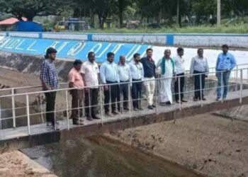 பி.ஏ.பி. பாசனத் திட்டத்தை புதுப்பிக்க நடவடிக்கை திருமூர்த்தி அணையில் மத்திய ஜல்சக்தி துறை குழுவினர் நேரில் ஆய்வு