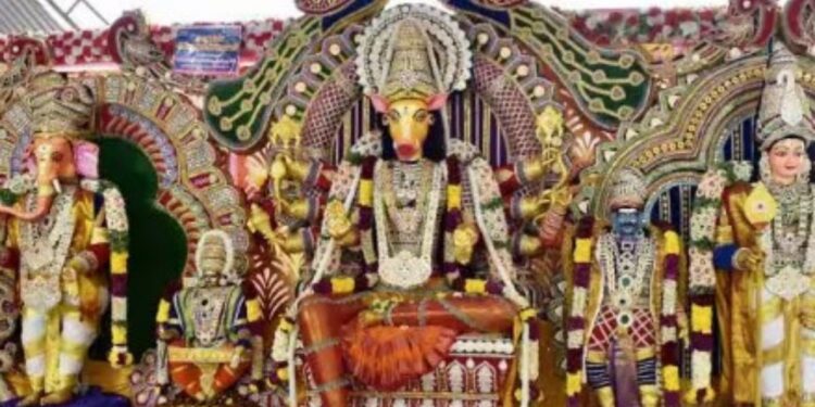 கரூரில் பசுபதீஸ்வரா ஐயப்பா சேவா சங்கத்தின்  லட்சார்ச்சனை மற்றும் சீதா கல்யாண வைபவங்களுக்கு ஏற்பாடு