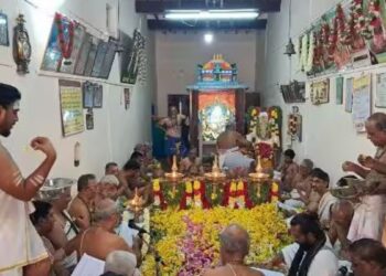 வத்திராயிருப்பில் ராம ஐயப்ப பக்த சபா பொன்விழா ஆண்டு லட்சார்ச்சனை விழா நிறைவு!