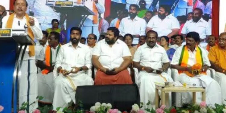 போடியில் பா.ஜ.க. முப்பெரும் விழா முன்னாள் பிரதமர் வாஜ்பாய் புகழுரை – எச். ராஜா சிறப்புரை