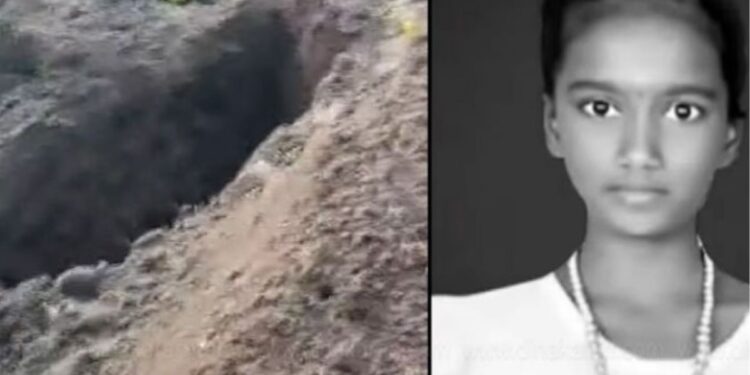 தஞ்சை பந்தநல்லூர் அருகே புதைக்கப்பட்ட 10 வயது சிறுமியின் உடல் மாயமானது