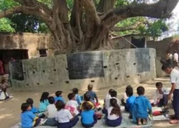 எருமப்பட்டி அரசுப் பள்ளியில் அரச மரத்தடி மாணவர் வாசிப்பு வட்டம்