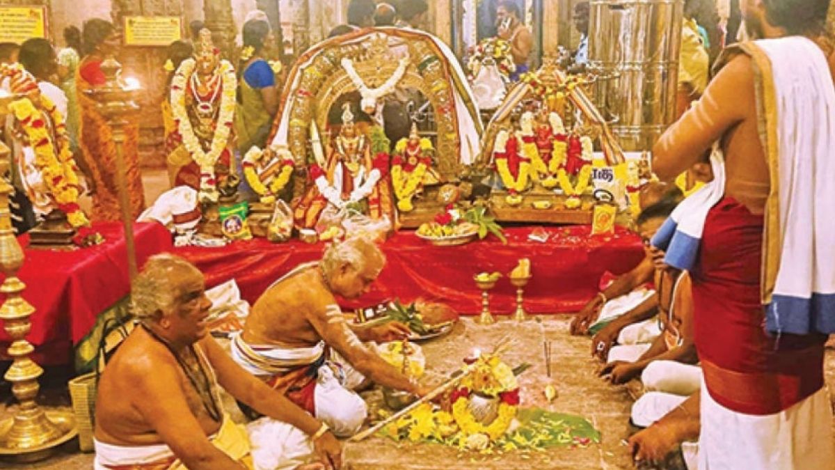 ராமேசுவரம் மற்றும் திருஉத்தரகோசமங்கையில் ஆருத்ரா திருவிழா காப்பு கட்டுதலுடன் தொடக்கம்