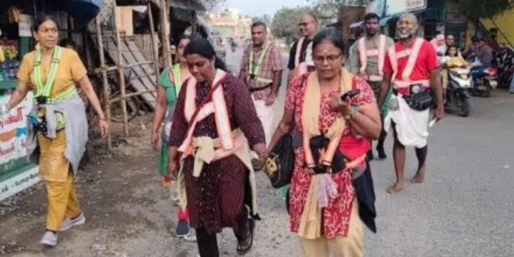 வெளிநாடுகளிலிருந்து செட்டிநாட்டிற்கு வந்து 60-க்கும் மேற்பட்ட நகரத்தார் பாதயாத்திரை துவக்கம்!