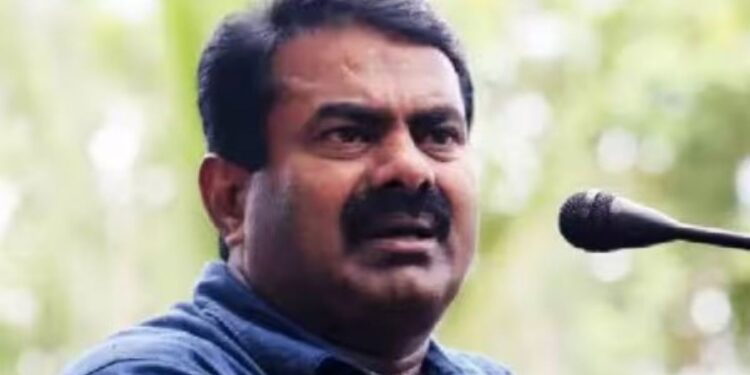 ஈ.வெ.ரா.வை விமர்சித்து வாக்கு சேகரிக்கும் துணிச்சல் எனக்கு மட்டுமே உண்டு: திருச்சியில் சீமான் பேட்டி