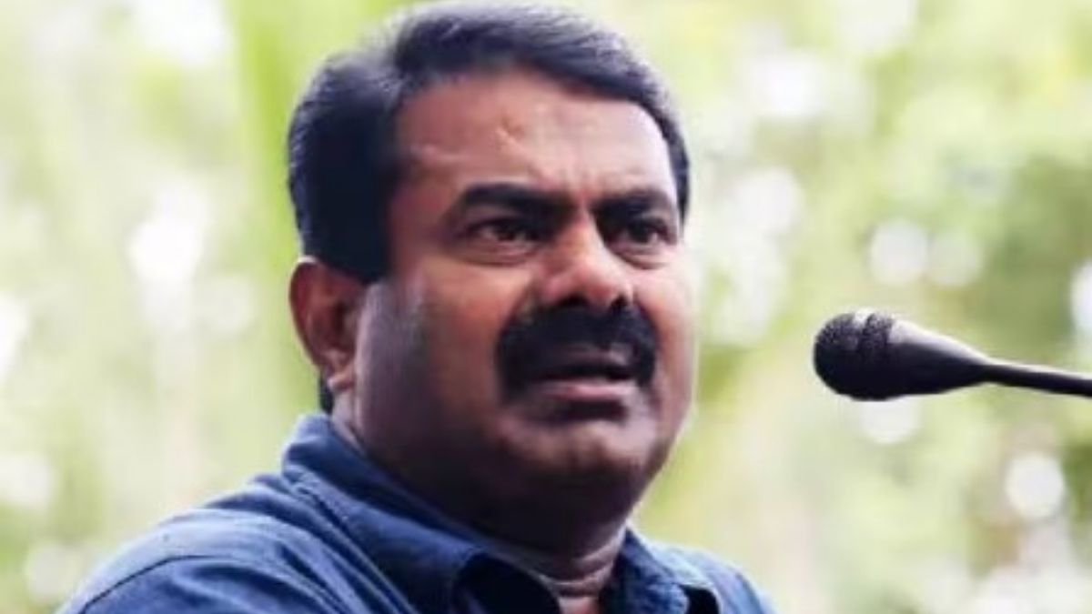 ஈ.வெ.ரா.வை விமர்சித்து வாக்கு சேகரிக்கும் துணிச்சல் எனக்கு மட்டுமே உண்டு: திருச்சியில் சீமான் பேட்டி