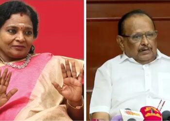 அண்ணா வளர்த்த தமிழ் அல்ல.. ஆழ்வார்கள் வளர்த்த தமிழ் : அமைச்சர் ரகுபதி பேச்சுக்கு தமிழிசை கடும் பதில்