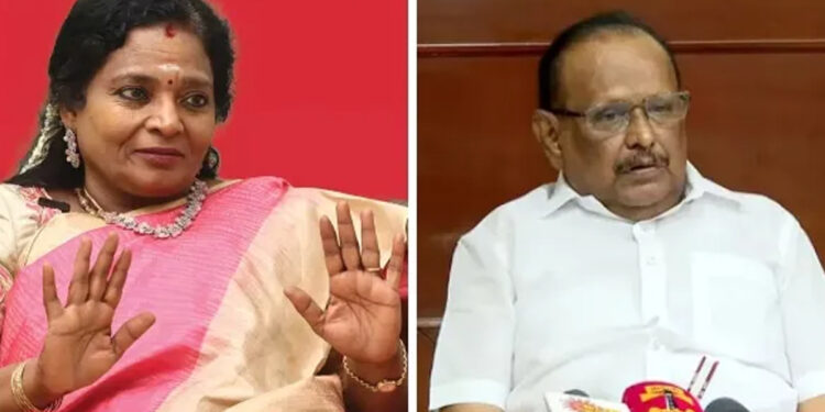 அண்ணா வளர்த்த தமிழ் அல்ல.. ஆழ்வார்கள் வளர்த்த தமிழ் : அமைச்சர் ரகுபதி பேச்சுக்கு தமிழிசை கடும் பதில்