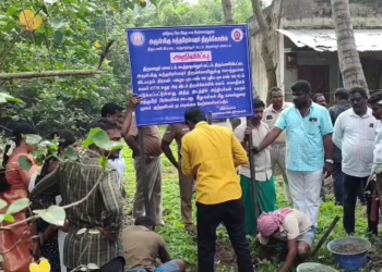 கண்கொடுத்தவனிதம் 80 லட்சம் ரூபாய் மதிப்பிலான 22000 சதுரஅடி இடத்தை காவல்துறை அதிரடியாக மீட்ட அறநிலையத்துறை