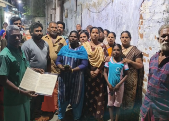  நாகர்கோவிலில் அரசால் வீட்டுமனை பட்டா வழங்கப்பட்ட வீடுகள் உட்பட 60-க்கு மேற்பட்ட வீடுகளை இடிக்க அறிவிப்பாணை