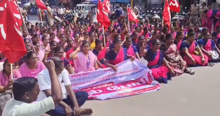 மயிலாடுதுறையில் ஒப்பந்த செவிலியர்கள் தொடர் காத்திருப்பு போராட்டத்தில் ஈடுபட்டவர்கள் கைது