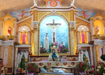 திருவாரூரில் கிறிஸ்மஸ் விழாவை முன்னிட்டு புனிதபாத்திமாஅன்னை ஆலயத்தில்DMKபூண்டி கலைவாணன் பரிசு வழங்கி கொண்டாட்டம்