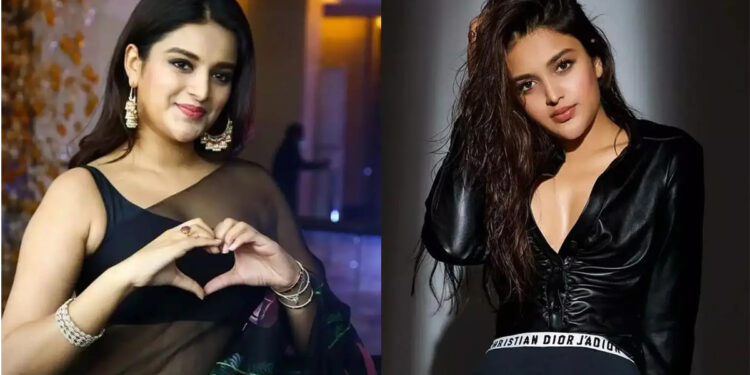 ரசிகர்கள் கூட்டத்தில் சிக்கிய நடிகை நிதி அகர்வால் !