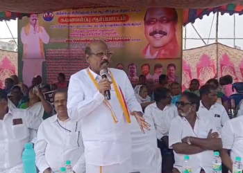 விழுப்புரம் நகராட்சி திடலில் தமிழகத்தில் நடைபெற்று வரும் வாக்காளர் சிறப்பு திருத்த பணி