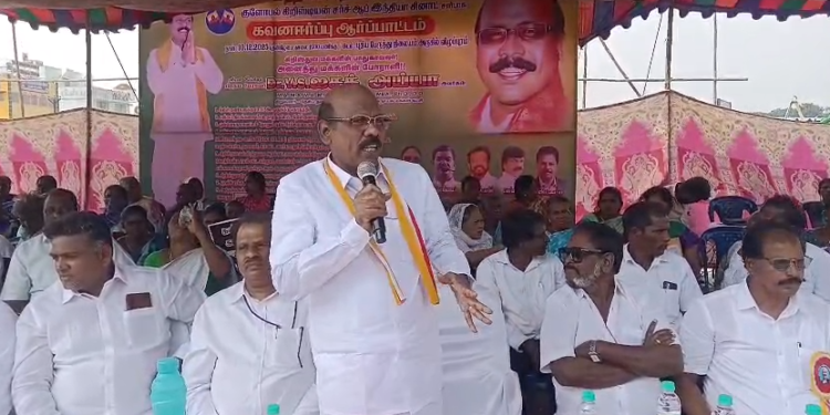 விழுப்புரம் நகராட்சி திடலில் தமிழகத்தில் நடைபெற்று வரும் வாக்காளர் சிறப்பு திருத்த பணி