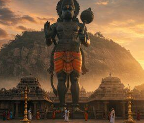 புகழ்பெற்ற திருக்குரக்காவல் ஸ்ரீ சிவபக்த ஆஞ்சநேயர் சுவாமி கோவில்  – அனுமன் ஜெயந்தியை முன்னிட்டு சுவாமிக்கு 1008 லட்டுகள் கொண்டு அர்ச்சனை.