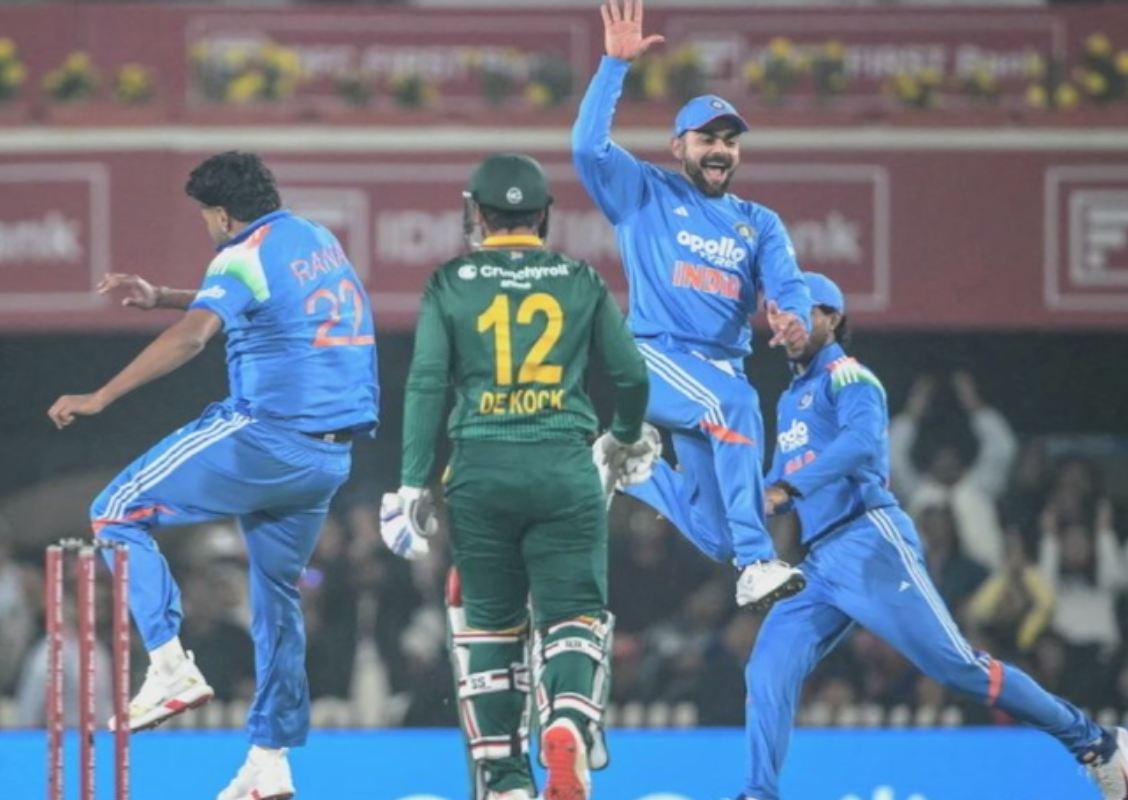 தென்னாபிரிக்காவுக்கு எதிரான முதல் ஒருநாள் கிரிக்கெட் – இந்தியா வெற்றி