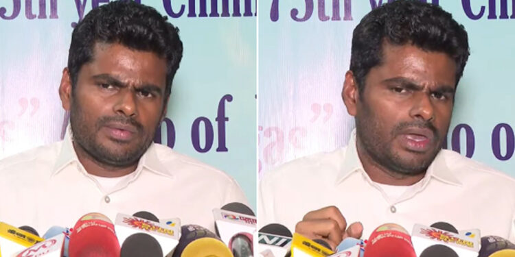 “ஜால்ரா அடித்து பதவியில் இருக்க வேண்டிய அவசியம் எனக்கு இல்லை” – தவெகவுக்கு அண்ணாமலை பதிலடி