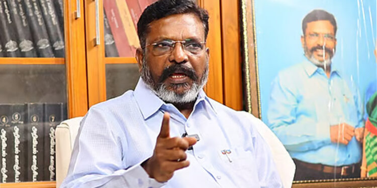 திருப்பரங்குன்றத்தை மையமாக வைத்து மதவெறி அரசியல் – பாஜகவுக்கு திருமாவளவன் கடும் விமர்சனம்