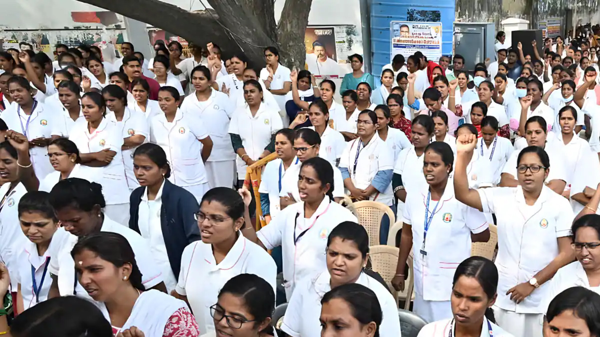 மூன்றாவது நாளாக நீடிக்கும் செவிலியர்கள் போராட்டம் : அரசு எடுத்த முக்கிய நடவடிக்கை !