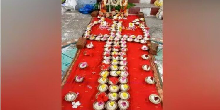 தென்னம்பட்டி சவடம்மன் மலைக்கோயிலில் 108 சங்காபிஷேகம் அரசு – வேம்பு மரங்களுக்கு திருக்கல்யாணம்!