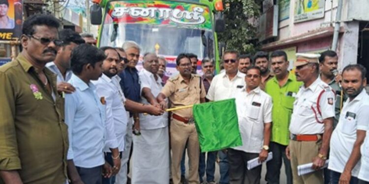 துறையூரில் சாலை பாதுகாப்பு மாத விழிப்புணர்வு பேரணி